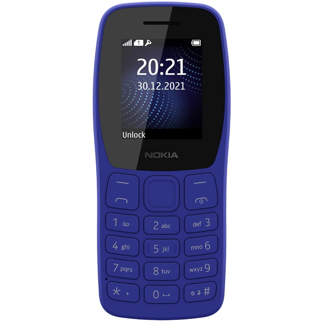 Nokia 105 Classic | Single Sim Keypad Phone with Built - in UPI Payments, Long - Lasting Battery, Wireless FM Radio, Charger in - Box