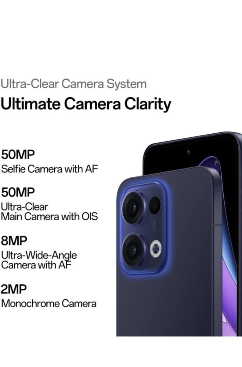 Oppo Reno13 5G (Luminous Blue, 256 GB) (12 GB RAM) Egyptian Version (Local Warranty)