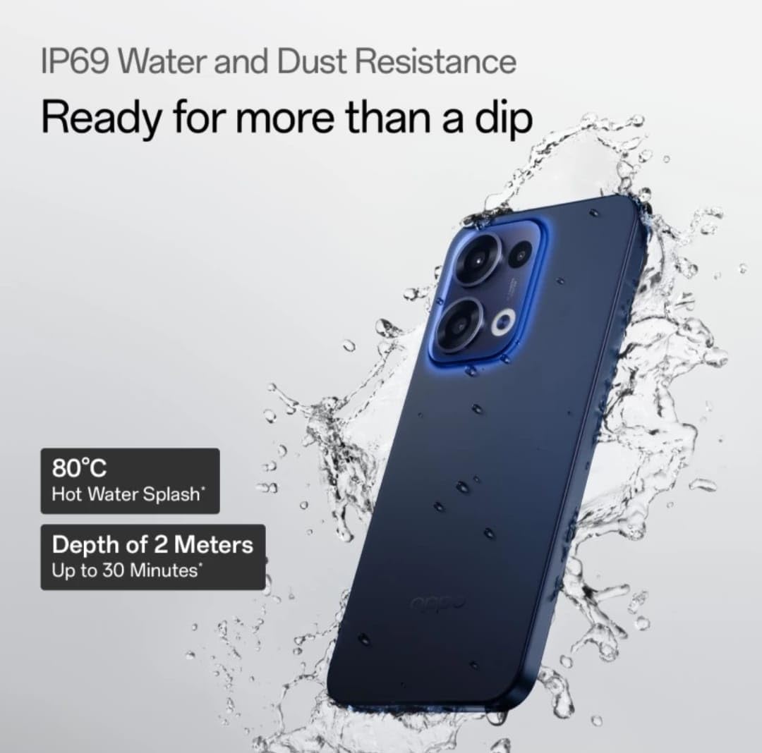 Oppo Reno13 5G (Luminous Blue, 256 GB) (12 GB RAM) Egyptian Version (Local Warranty)