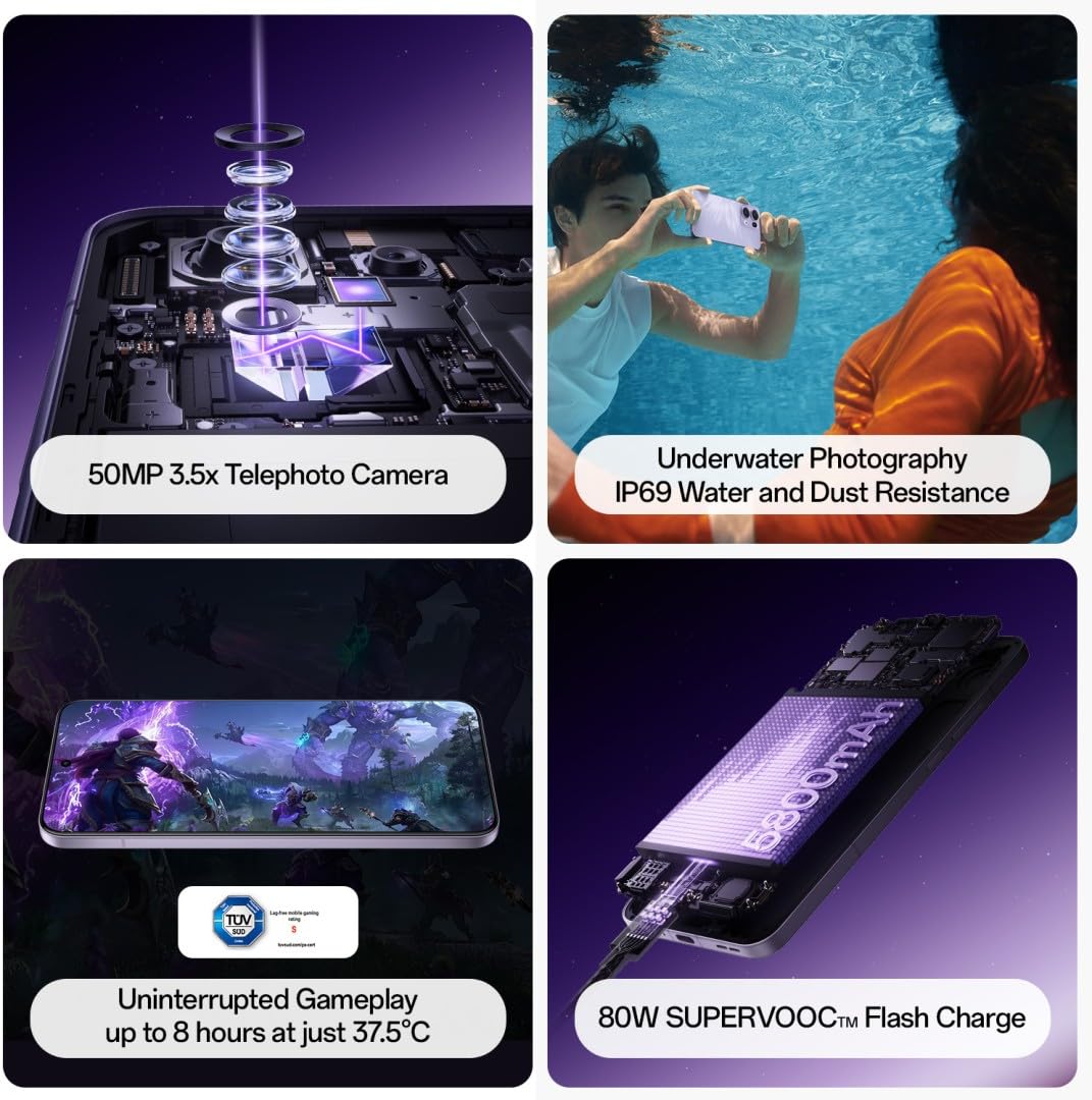 OPPO Reno13 Pro 5G Plume Purple 12GB + 512GB Egyptian Version (Local Warranty)