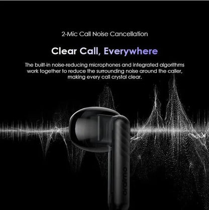 Oraimo FreePods Neo ENC Wireless Earbuds OTW - 330S Bluetooth TWS Earphone with APP Control,50h Play Time, Anifast Fast Charging,in - Ear Earbuds with Sound 360 Spatial Audio Speed Black