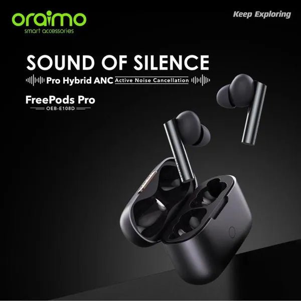 Oraimo Freepods Pro OEB - E108D, Silver