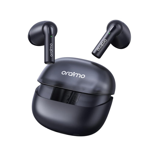 Oraimo Riff 2 TWS Earbuds with ENC Quad Mic,30Hr Playtime,Custom EQ Modes,IPX4,BT 5.3 Bluetooth Headset