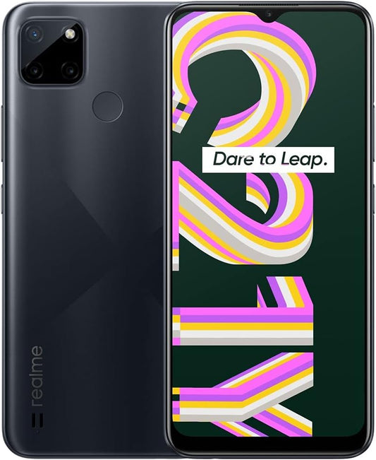 Realme C21Y (64GB, 4GB) 6.5" HD+, All Day Battery, Instant Finger Print, Dual SIM GSM, 4G LTE