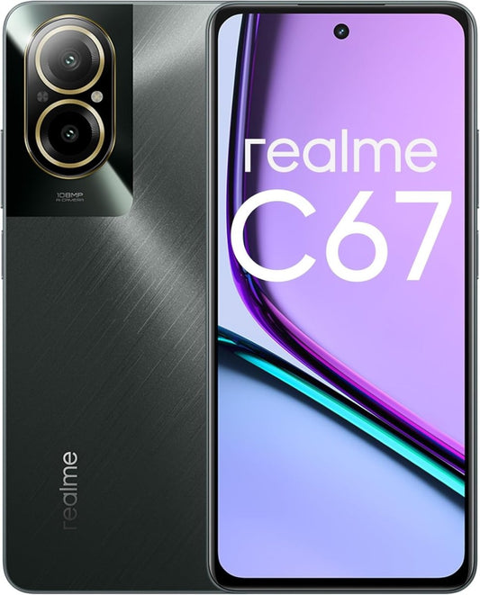 realme C67 256GB 8GB RAM 4G LTE RMX3890 Black Rock - Sunny Oasis