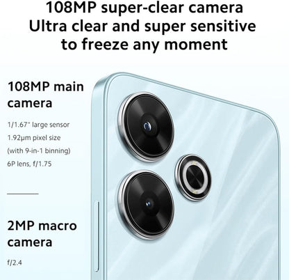Redmi 13C Dual SIM Smartphone with 6GB RAM, 128GB ROM, 6.74 - Inch Display, 4G Connectivity, High - Resolution Camera, Efficient Performance, Clover Green