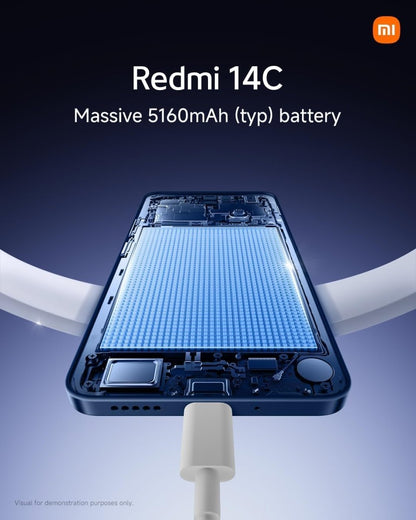 Redmi14C MediaTek Helio G81 - Ultra | 50MP AI dual camera 6.88 - inch 5160mAh battery 150% volume boost | 18 month manufacturer warranty