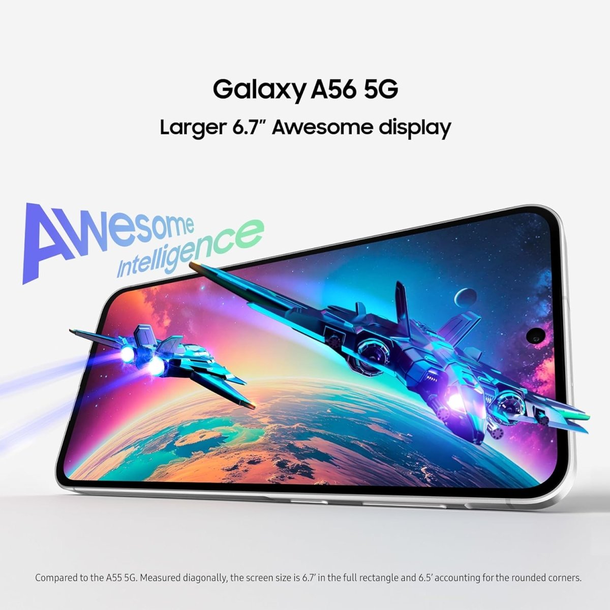 Samsung Galaxy A56 5G Smartphone, Awesome Intelligence, 8GB RAM, 128GB Memory Storage, 50MP Camera, Awesome Graphite, 1 Year Manufacturer Warranty