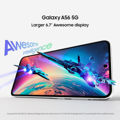 Samsung Galaxy A56 5G Smartphone, Awesome Intelligence, 8GB RAM, 128GB Memory Storage, 50MP Camera, Awesome Graphite, 1 Year Manufacturer Warranty