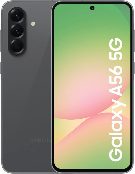 Samsung Galaxy A56 5G Smartphone, Awesome Intelligence, 8GB RAM, 128GB Memory Storage, 50MP Camera, Awesome Graphite, 1 Year Manufacturer Warranty