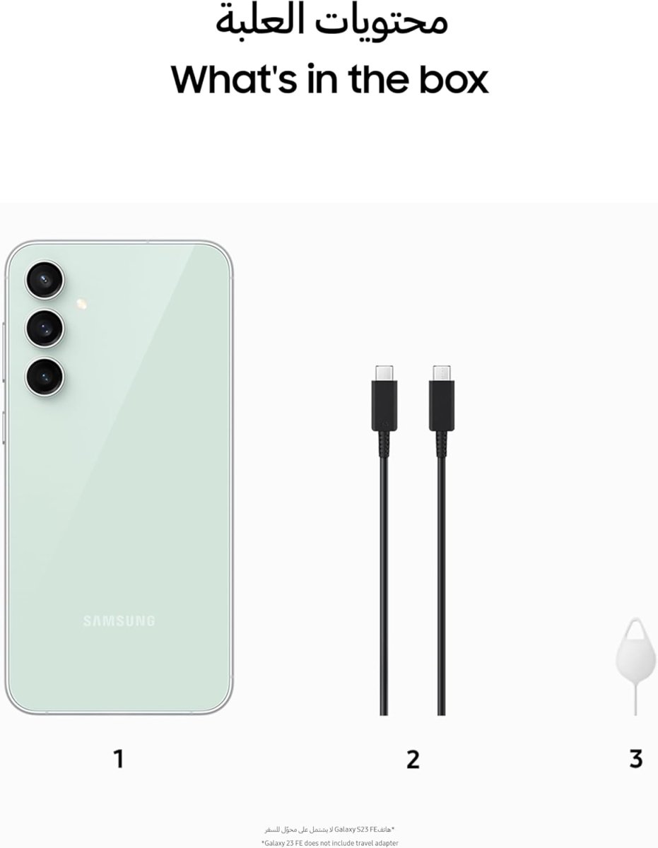 Samsung Galaxy S24 FE, AI Phone, Android Smartphone, 8GB RAM, 256GB Storage, 50MP Camera, Long Battery Life, Large Screen, Graphite, Middle East Version