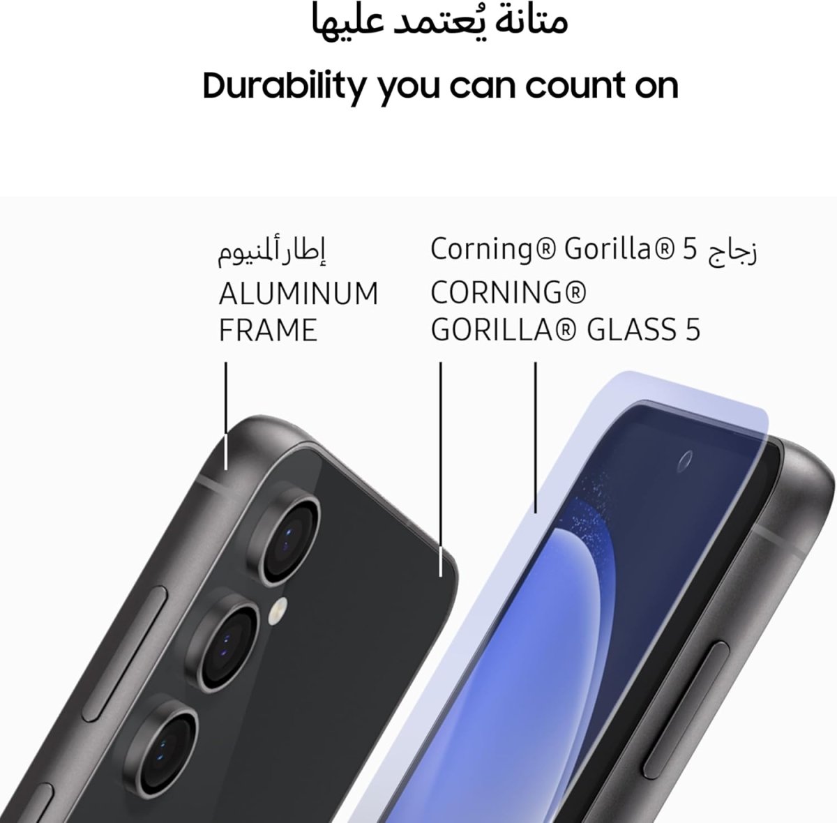 Samsung Galaxy S24 FE, AI Phone, Android Smartphone, 8GB RAM, 256GB Storage, 50MP Camera, Long Battery Life, Large Screen, Graphite, Middle East Version