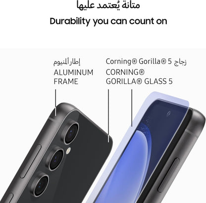 Samsung Galaxy S24 FE, AI Phone, Android Smartphone, 8GB RAM, 256GB Storage, 50MP Camera, Long Battery Life, Large Screen, Graphite, Middle East Version