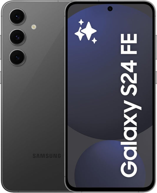 Samsung Galaxy S24 FE, AI Phone, Android Smartphone, 8GB RAM, 256GB Storage, 50MP Camera, Long Battery Life, Large Screen, Graphite, Middle East Version