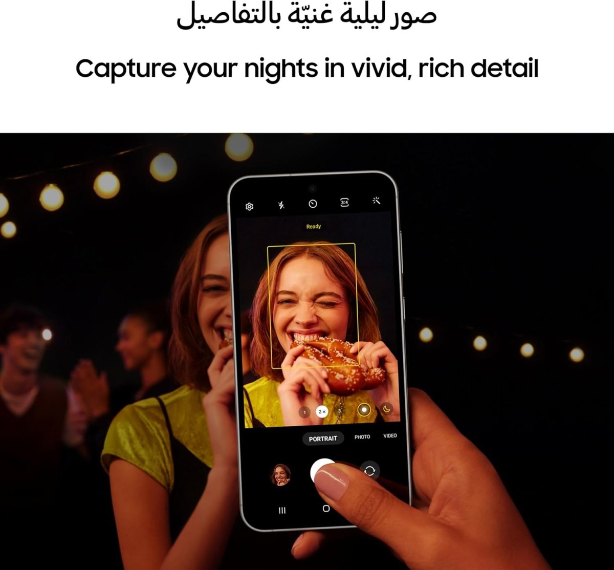 Samsung Galaxy S24 FE, AI Phone, Android Smartphone, 8GB RAM, 256GB Storage, 50MP Camera, Long Battery Life, Large Screen, Graphite, Middle East Version