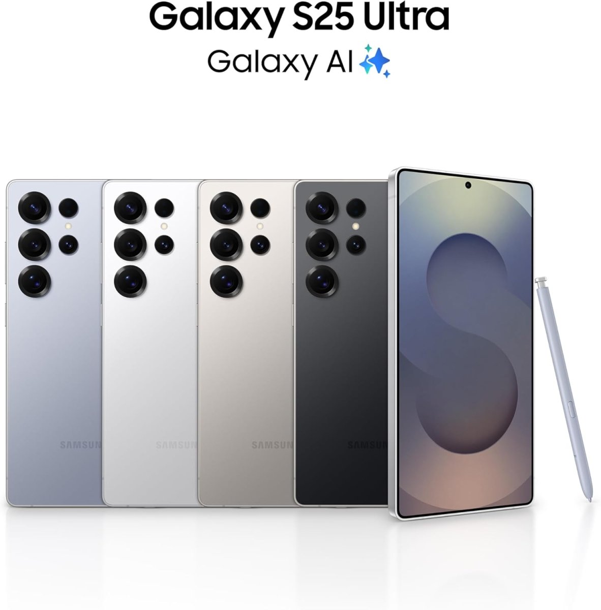 Samsung Galaxy S25 Ultra AI Phone, 256GB Storage, 12GB RAM, Android Smartphone, 200MP Camera, S Pen, Long Battery Life 1 Global Version