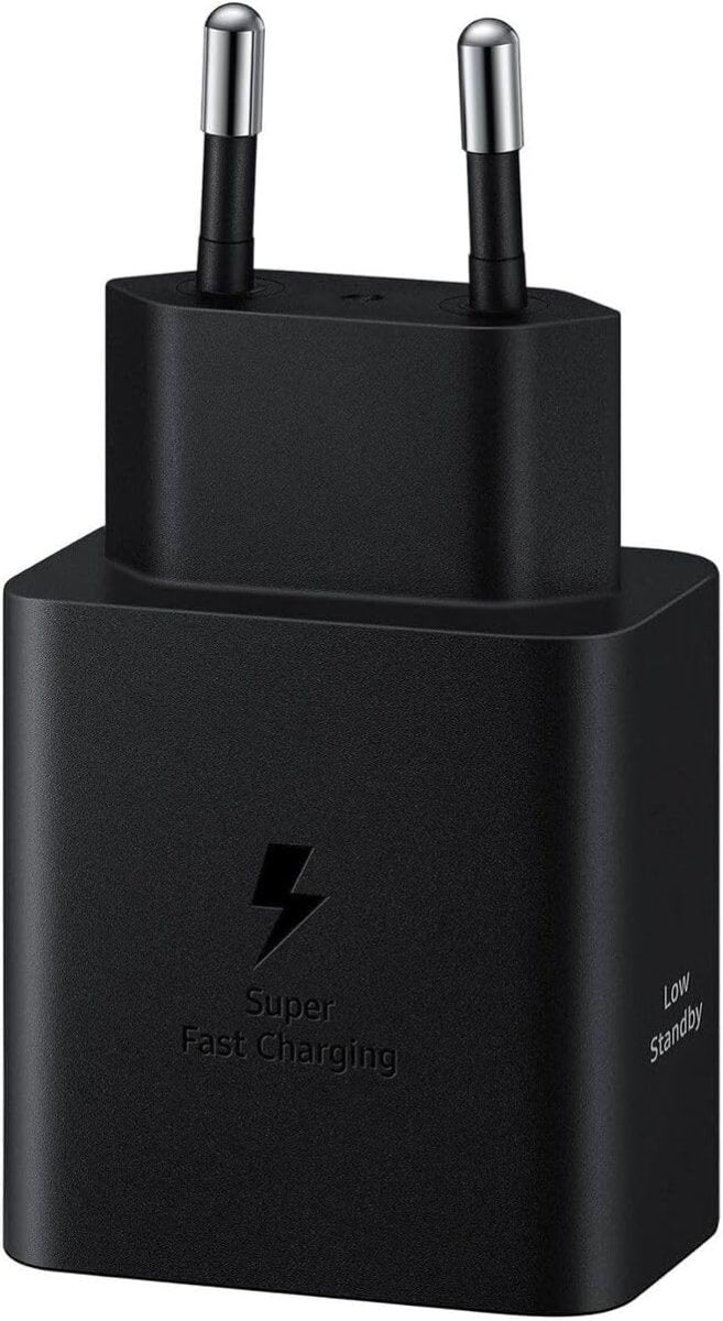 Samsung Original 45W PD Power Adapter With Compact Design/USB - C Port/USB Type - C to C Cable (5A/1.8m) Super Fast Charging - (Black)