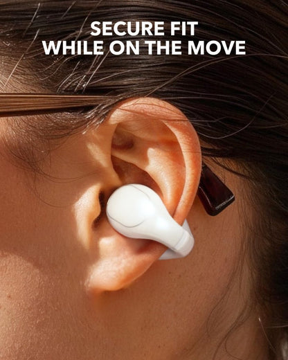 Soundcore C30i by Anker, Open - Ear Earbuds, Clip - On Headphones, Lightweight Comfort, Stable Fit, Firm - Shell Design, Attachable Ear Grips, Big Drivers for Clear Audio, 30H Play, IPX4 Water - Resistant