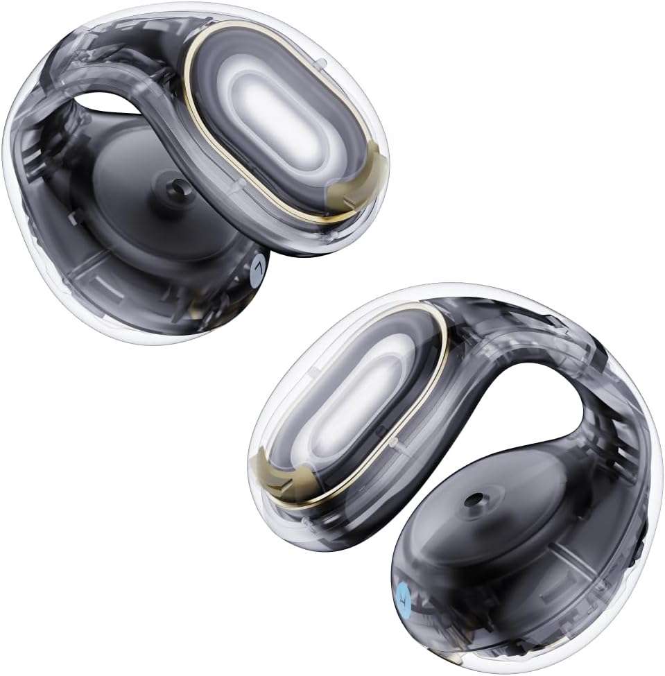 Soundcore C30i by Anker, Open - Ear Earbuds, Clip - On Headphones, Lightweight Comfort, Stable Fit, Firm - Shell Design, Attachable Ear Grips, Big Drivers for Clear Audio, 30H Play, IPX4 Water - Resistant