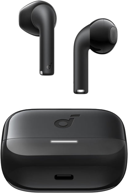 Soundcore K20i by Anker, Semi - in - Ear Earbuds, Bluetooth Wireless, 36H Playtime, Fast Charge, Clear Sound, Comfortable Fit, ENC 2 - Mic Clear Calls, Custom EQ, IPX5, Bluetooth 5.3, App Control.