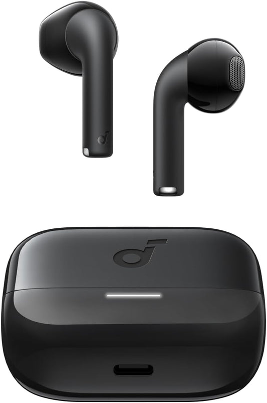 Soundcore K20i by Anker, Semi - in - Ear Earbuds, Bluetooth Wireless, 36H Playtime, Fast Charge, Clear Sound, Comfortable Fit, ENC 2 - Mic Clear Calls, Custom EQ, IPX5, Bluetooth 5.3, App Control.