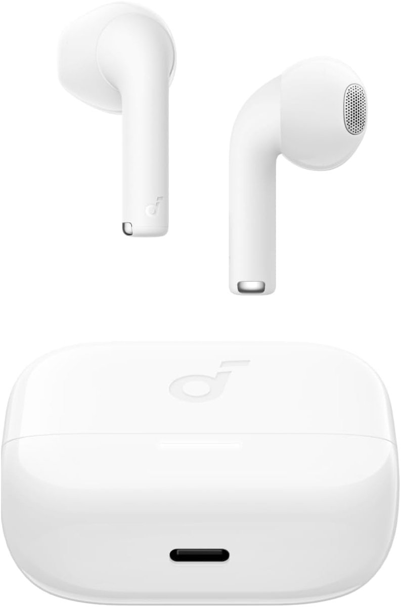Soundcore K20i by Anker, Semi - in - Ear Earbuds, Bluetooth Wireless, 36H Playtime, Fast Charge, Clear Sound, Comfortable Fit, ENC 2 - Mic Clear Calls, Custom EQ, IPX5, Bluetooth 5.3, App Control.