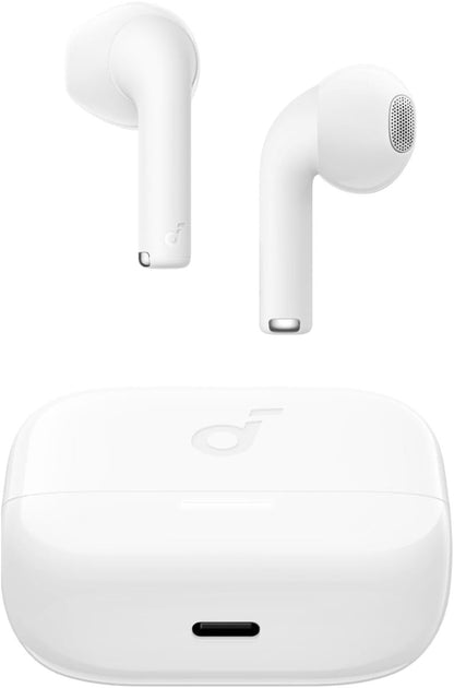 Soundcore K20i by Anker, Semi - in - Ear Earbuds, Bluetooth Wireless, 36H Playtime, Fast Charge, Clear Sound, Comfortable Fit, ENC 2 - Mic Clear Calls, Custom EQ, IPX5, Bluetooth 5.3, App Control.