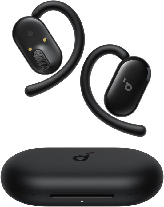 Soundcore V20i by Anker Open - Ear Headphones, Adjustable Ear Hooks, Ultra - Comfort, Snug Fit, Powerful Sound, Clear Calls, IP55, LED Lights, 36H Playtime, Bluetooth 5.4 Earbuds, Multipoint Connection