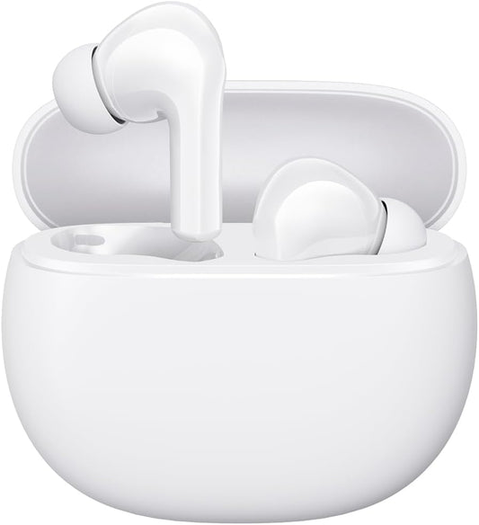 Xiaomi Redmi Buds 4 Active: TWS Earbuds, Bluetooth 5.3, Low - Latency Gaming, AI Call Noise Cancelling, IP54 Waterproof, 30Hr Playtime | 12mm Driver| Lightweight Comfort | White | 6 Month Local warranty