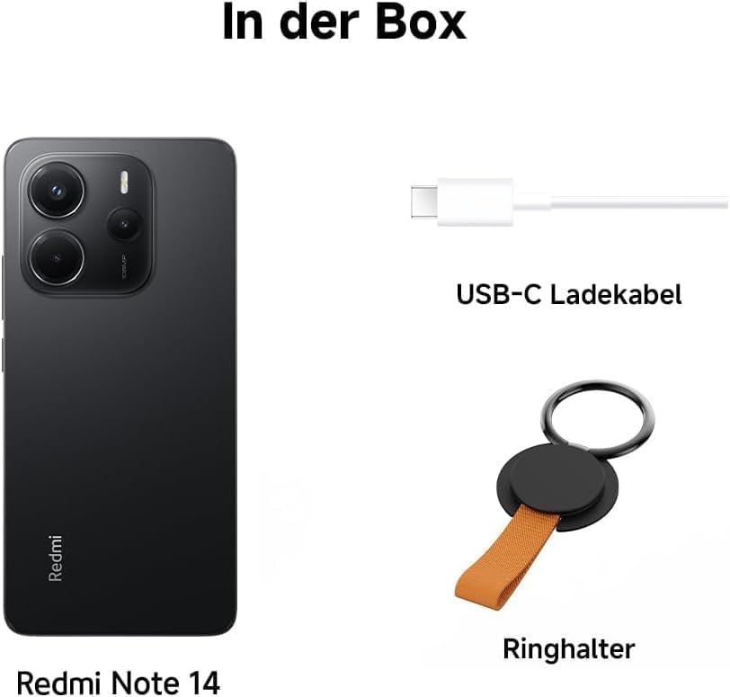 Xiaomi Redmi Note 14 Smartphone, 8 + 256 GB, 108 MP AI Camera System, 5500 mAh Battery, 120 Hz Eye Protection Display, AI Functions | 18 Month manufacturer