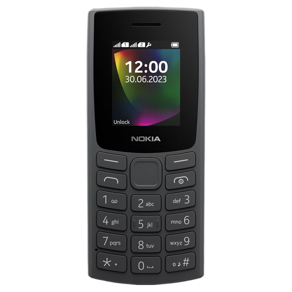 Nokia 106 TA-1564 DS NENA1 Dual SIM 512MB Ram+512MB ROM (1.8 Inches) (GSM) - (Black)سوق ستور Souq Store